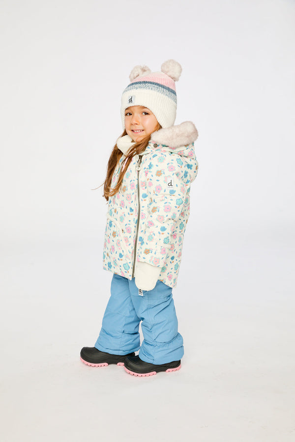 Baby Two Piece Snowsuit White With Floral Print - J10A501_1J003
