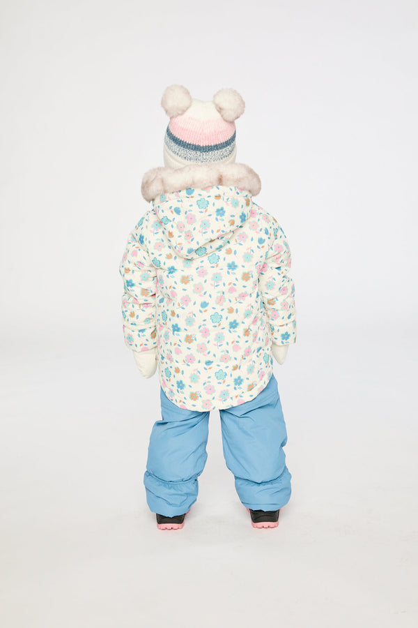 Baby Two Piece Snowsuit White With Floral Print - J10A501_1J003