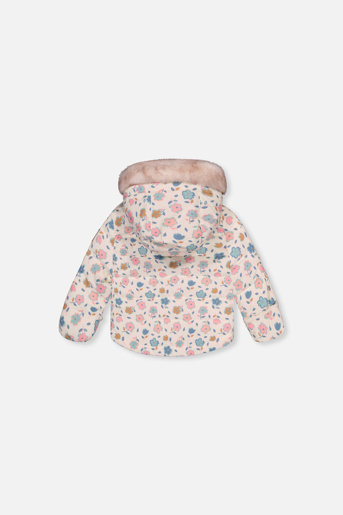 Baby Two Piece Snowsuit White With Floral Print - J10A501_1J003