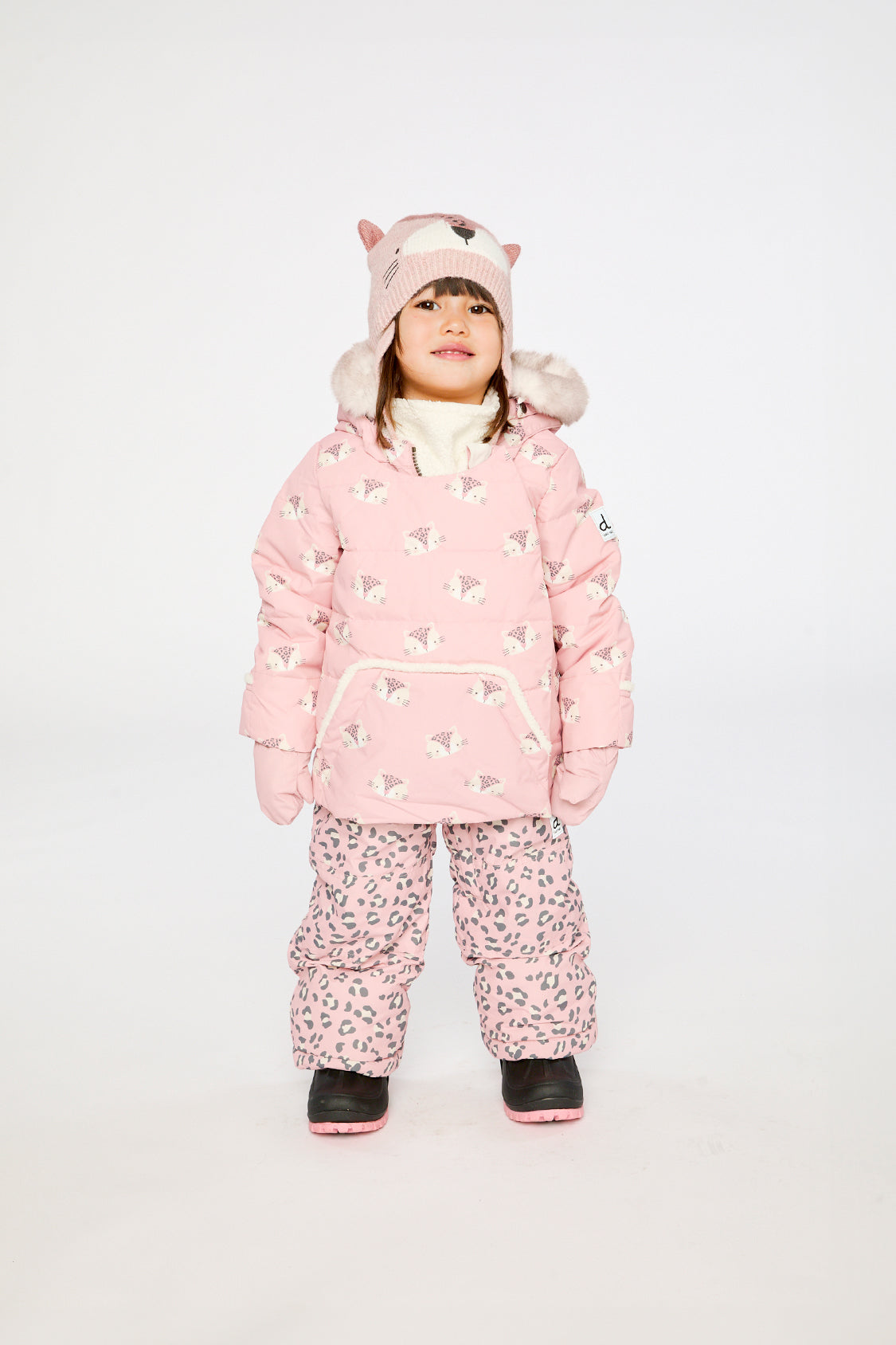 Baby Two Piece Snowsuit Rose Leopard Print - J10A501_1J004