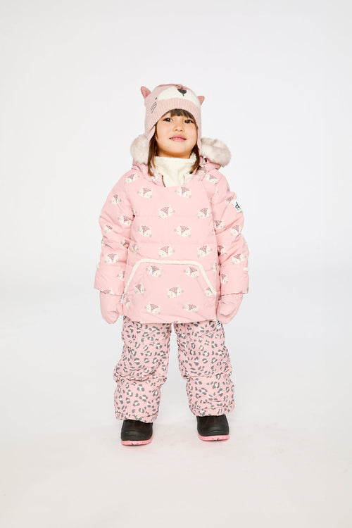 Baby Two Piece Snowsuit Rose Leopard Print - J10A501_1J004