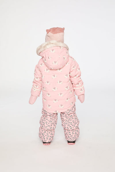 Baby Two Piece Snowsuit Rose Leopard Print - J10A501_1J004