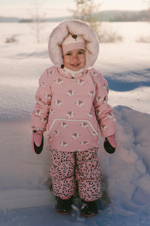 Baby Two Piece Snowsuit Rose Leopard Print - J10A501_1J004