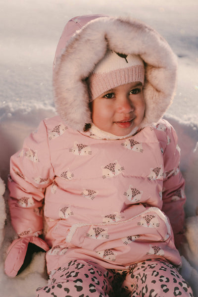 Baby Two Piece Snowsuit Rose Leopard Print - J10A501_1J004