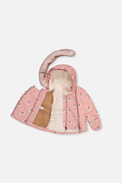Baby Two Piece Snowsuit Rose Leopard Print - J10A501_1J004