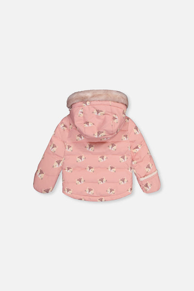 Baby Two Piece Snowsuit Rose Leopard Print - J10A501_1J004