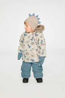 Baby Two Piece Snowsuit Blue Dinosaur Print - J10A501_1J006