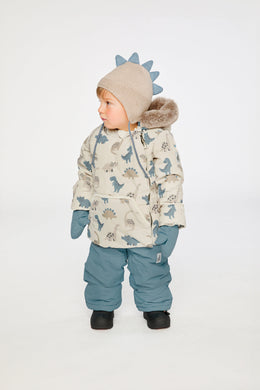 Baby Two Piece Snowsuit Blue Dinosaur Print - J10A501_1J006