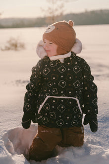 Baby Two Piece Snowsuit Blue Printed Teddy Bears - J10A501_1J008
