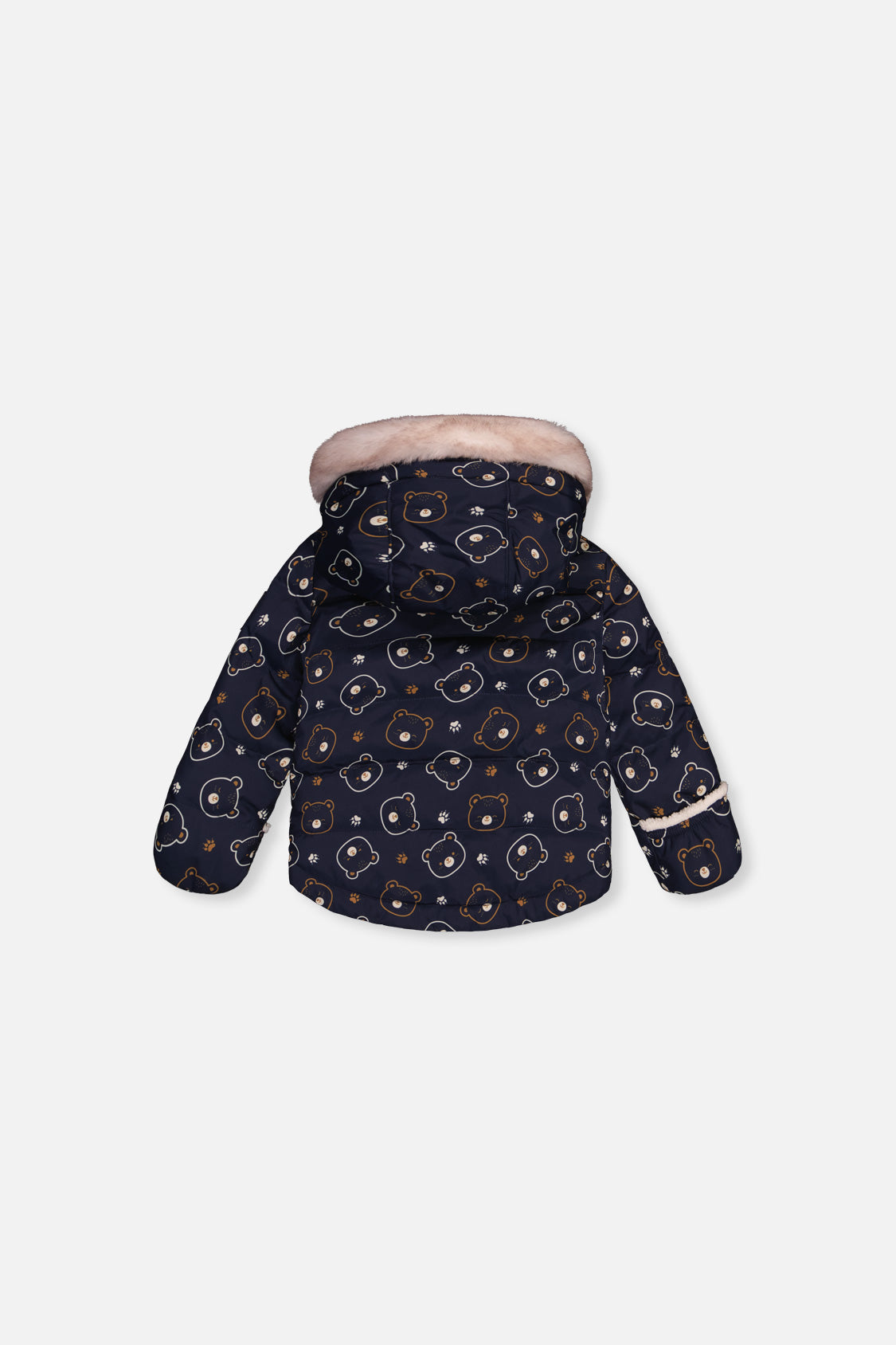 Baby Two Piece Snowsuit Blue Printed Teddy Bears - J10A501_1J008