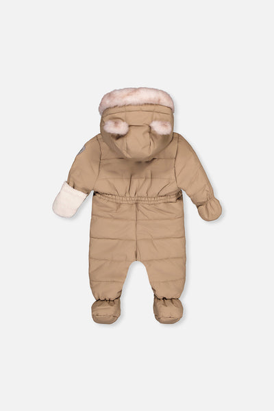 Baby One Piece Snowsuit For Car Seats Taupe - J10A602_01870