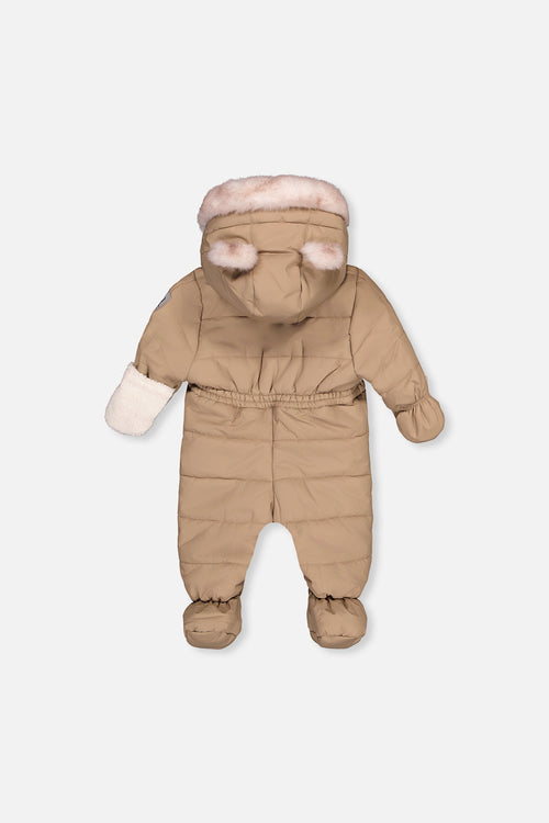 Baby One Piece Snowsuit For Car Seats Taupe - J10A602_01870