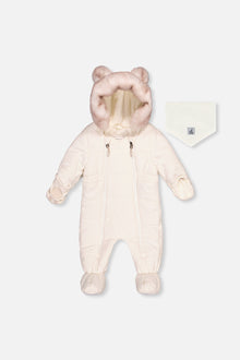 Baby One Piece Snowsuit For Car Seats Off White - J10A602_01880