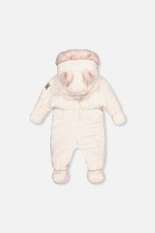 Baby One Piece Snowsuit For Car Seats Off White - J10A602_01880