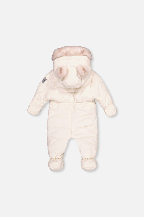 Baby One Piece Snowsuit For Car Seats Off White - J10A602_01880