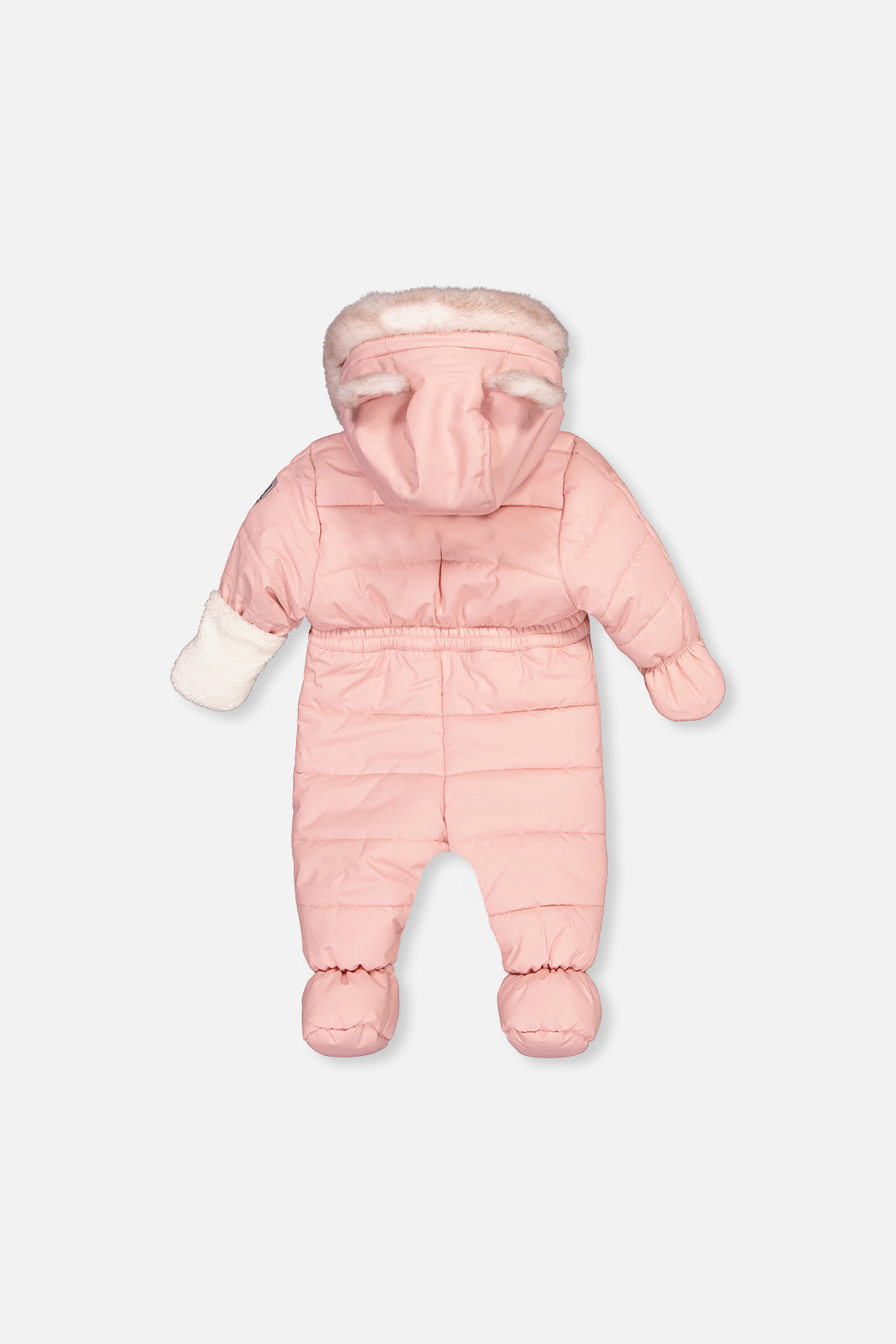 Baby One Piece Snowsuit For Car Seats Pale Dusty Pink - J10A602_06220