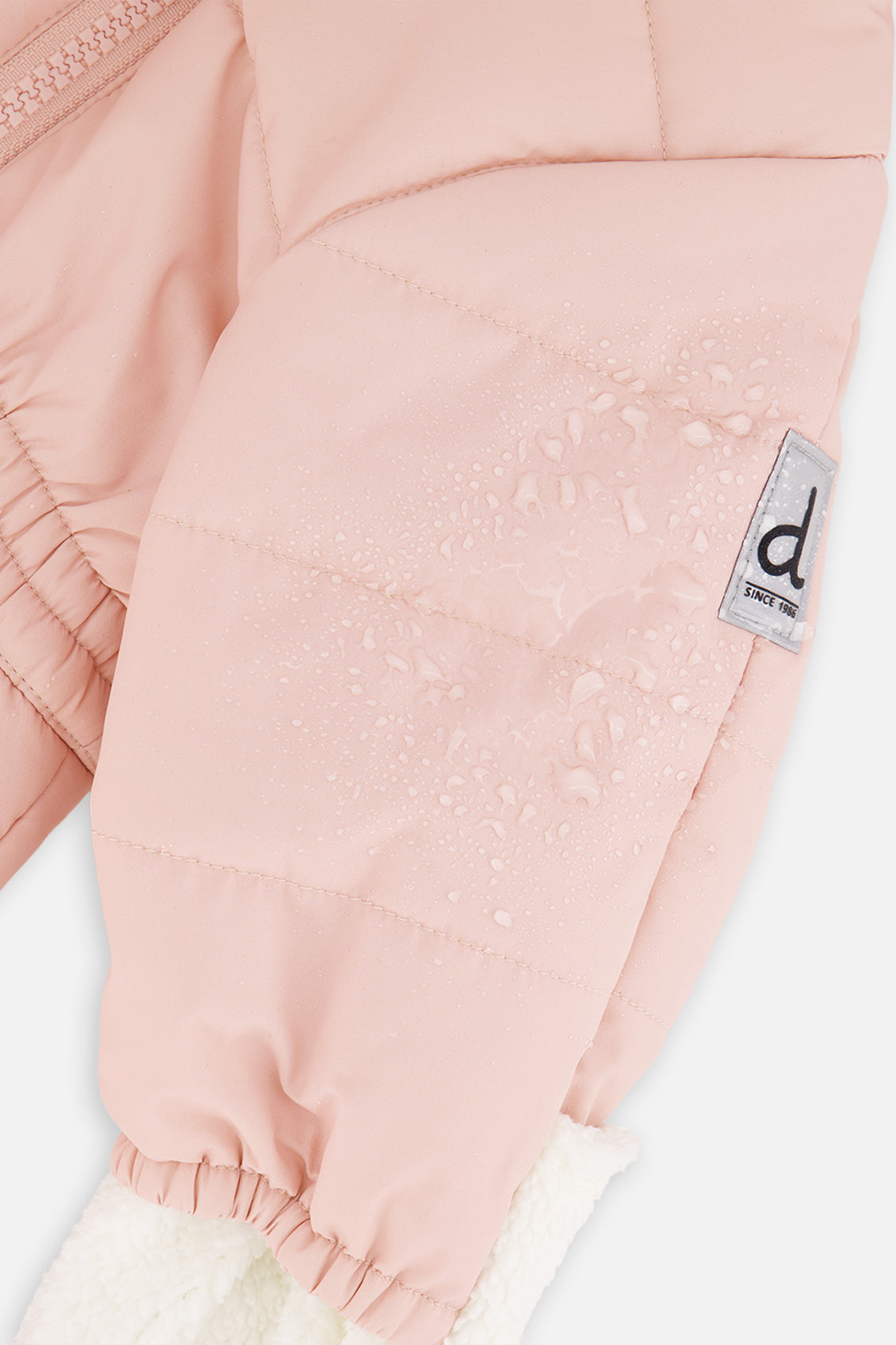 Baby One Piece Snowsuit For Car Seats Pale Dusty Pink - J10A602_06220