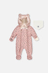 Baby One Piece Snowsuit For Car Seats Rose Leopard Print - J10A602_1J005