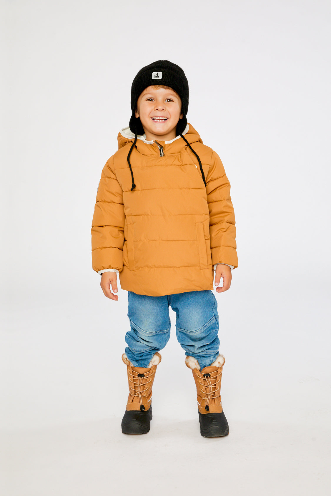 Winter Jacket Adapted For Car Seats Brown Sugar - J10B500_01740
