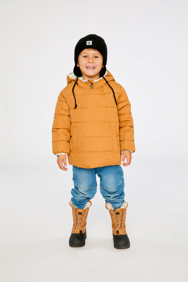 Winter Jacket Adapted For Car Seats Brown Sugar - J10B500_01740