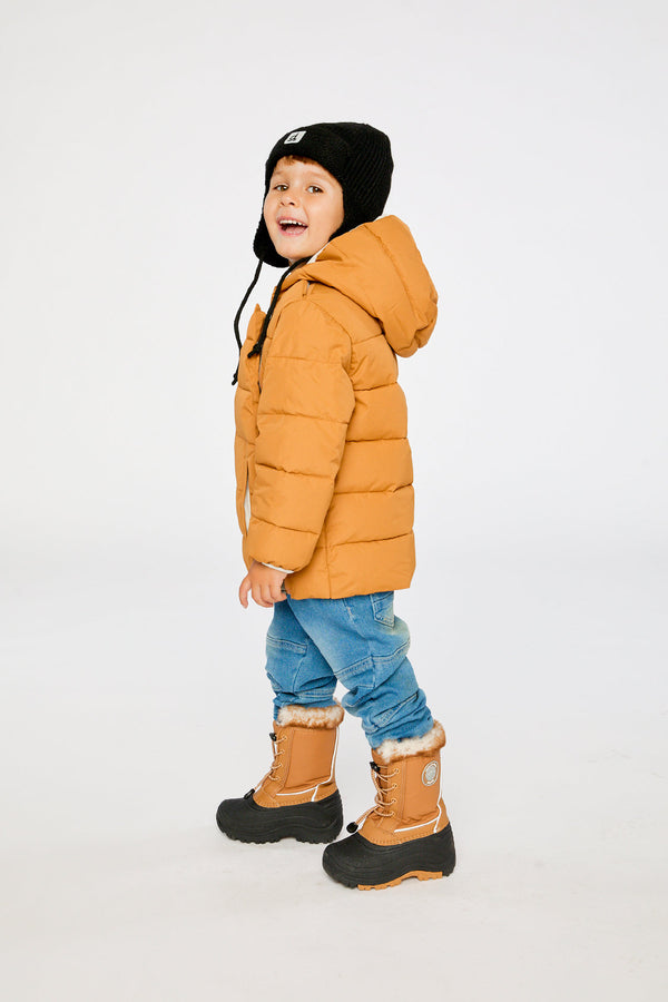 Winter Jacket Adapted For Car Seats Brown Sugar - J10B500_01740