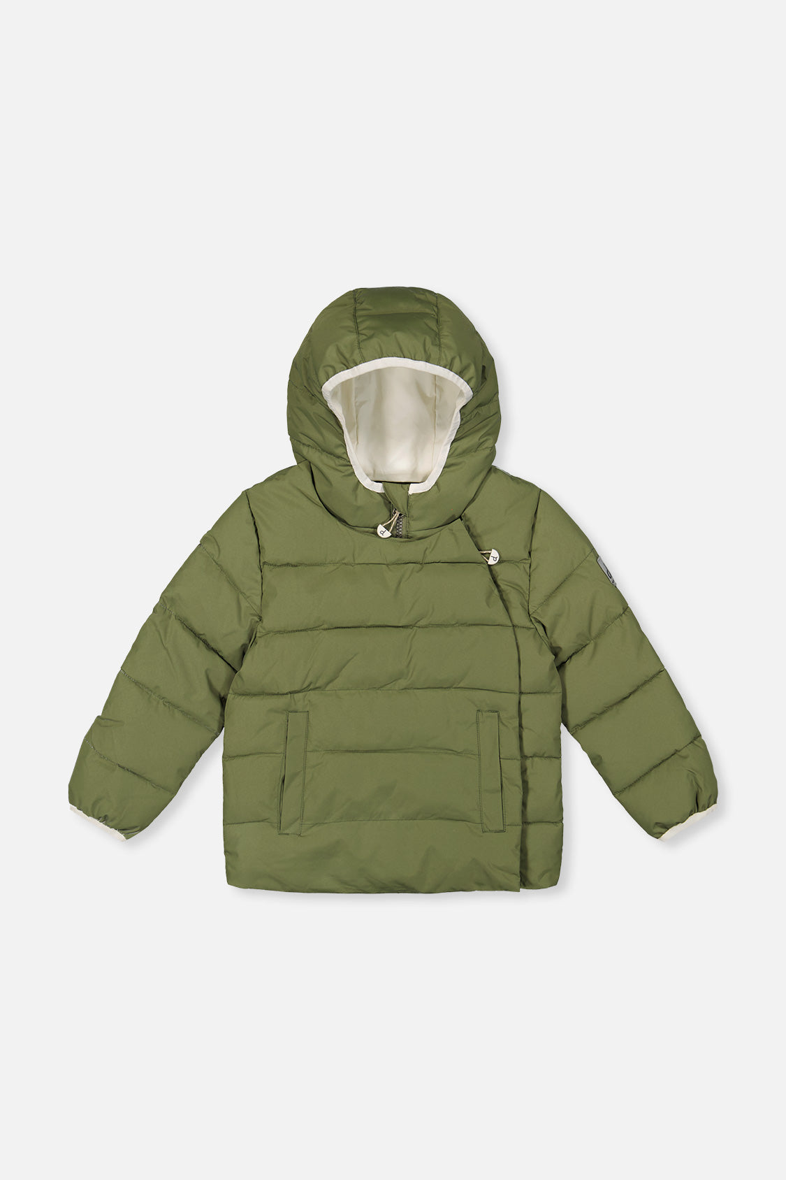 Winter Jacket Adapted For Car Seats Olive Green - J10B500_03090