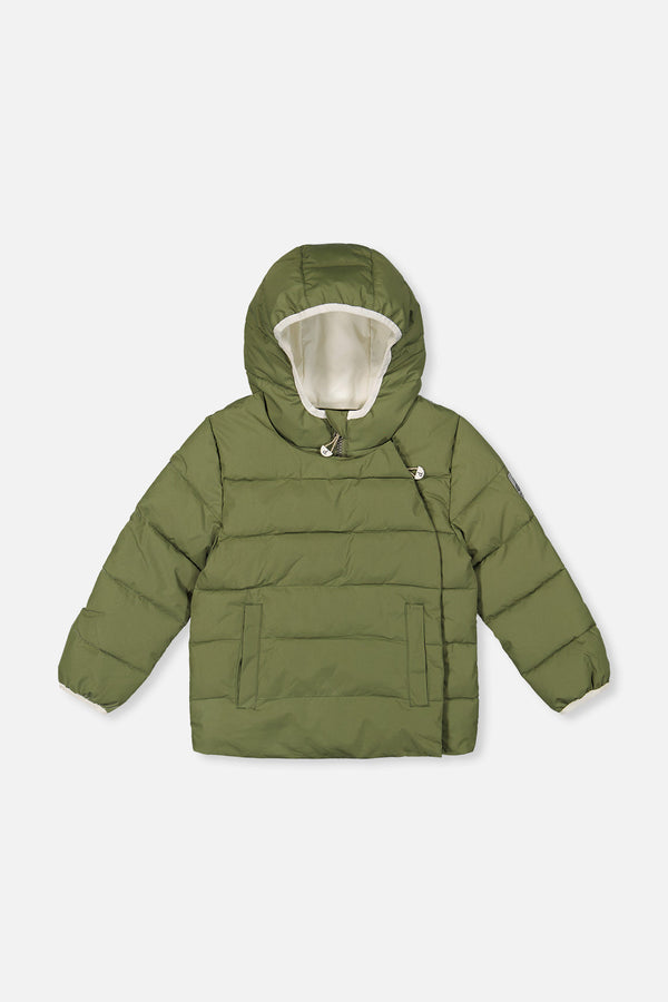 Winter Jacket Adapted For Car Seats Olive Green - J10B500_03090