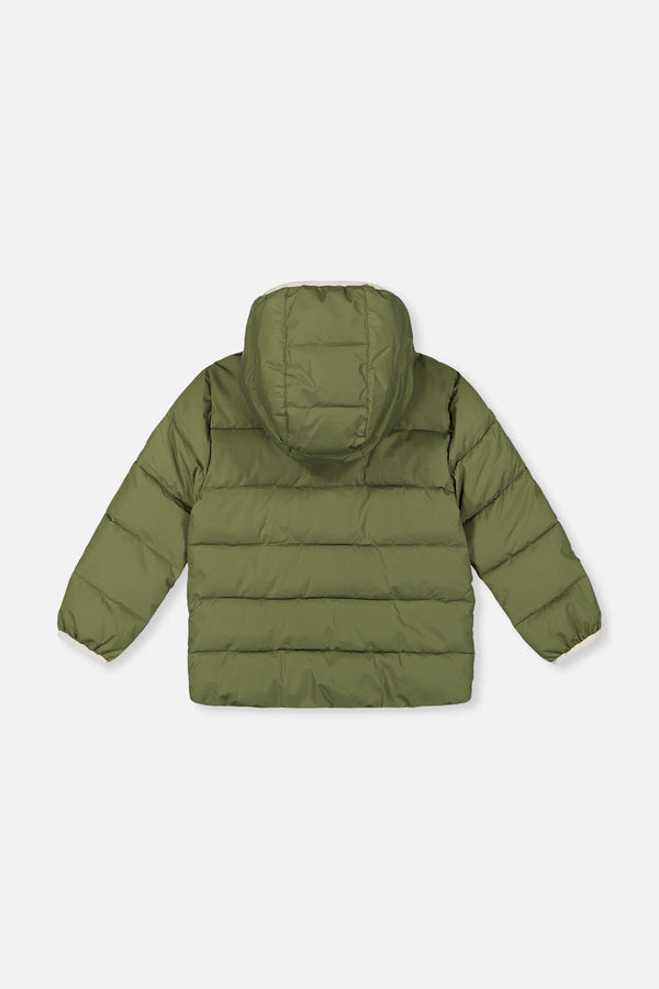 Winter Jacket Adapted For Car Seats Olive Green - J10B500_03090