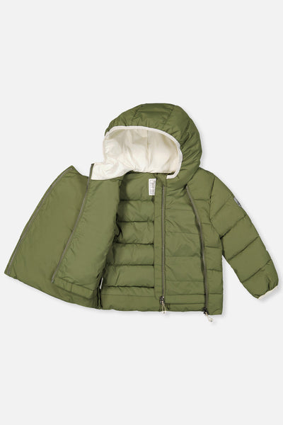 Winter Jacket Adapted For Car Seats Olive Green - J10B500_03090