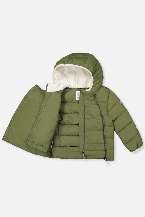 Winter Jacket Adapted For Car Seats Olive Green - J10B500_03090