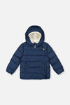 Winter Jacket Adapted For Car Seats Dark Blue - J10B500_04013