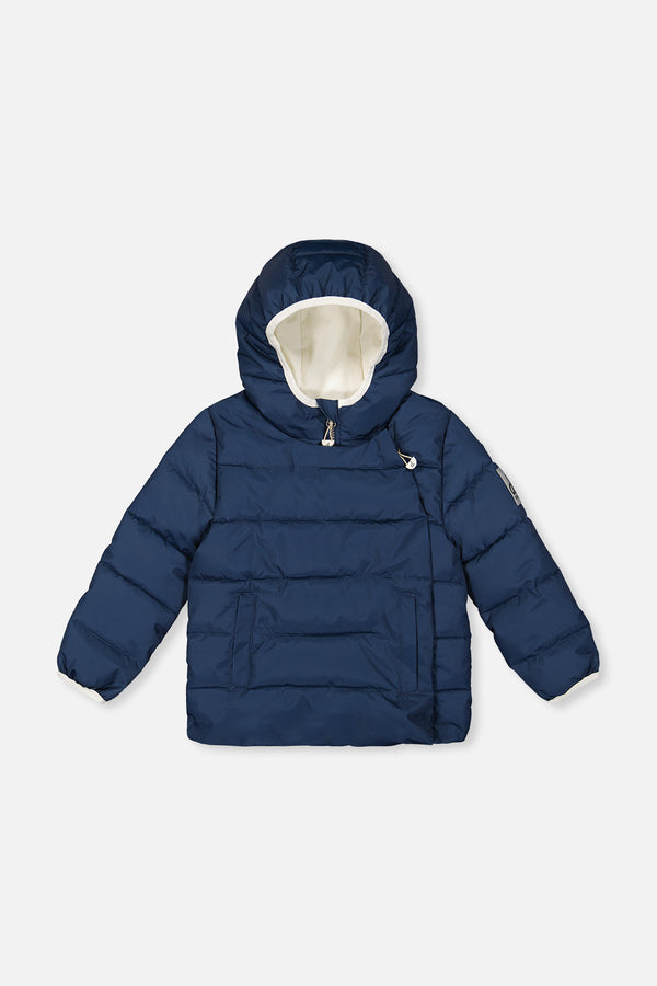 Winter Jacket Adapted For Car Seats Dark Blue - J10B500_04013