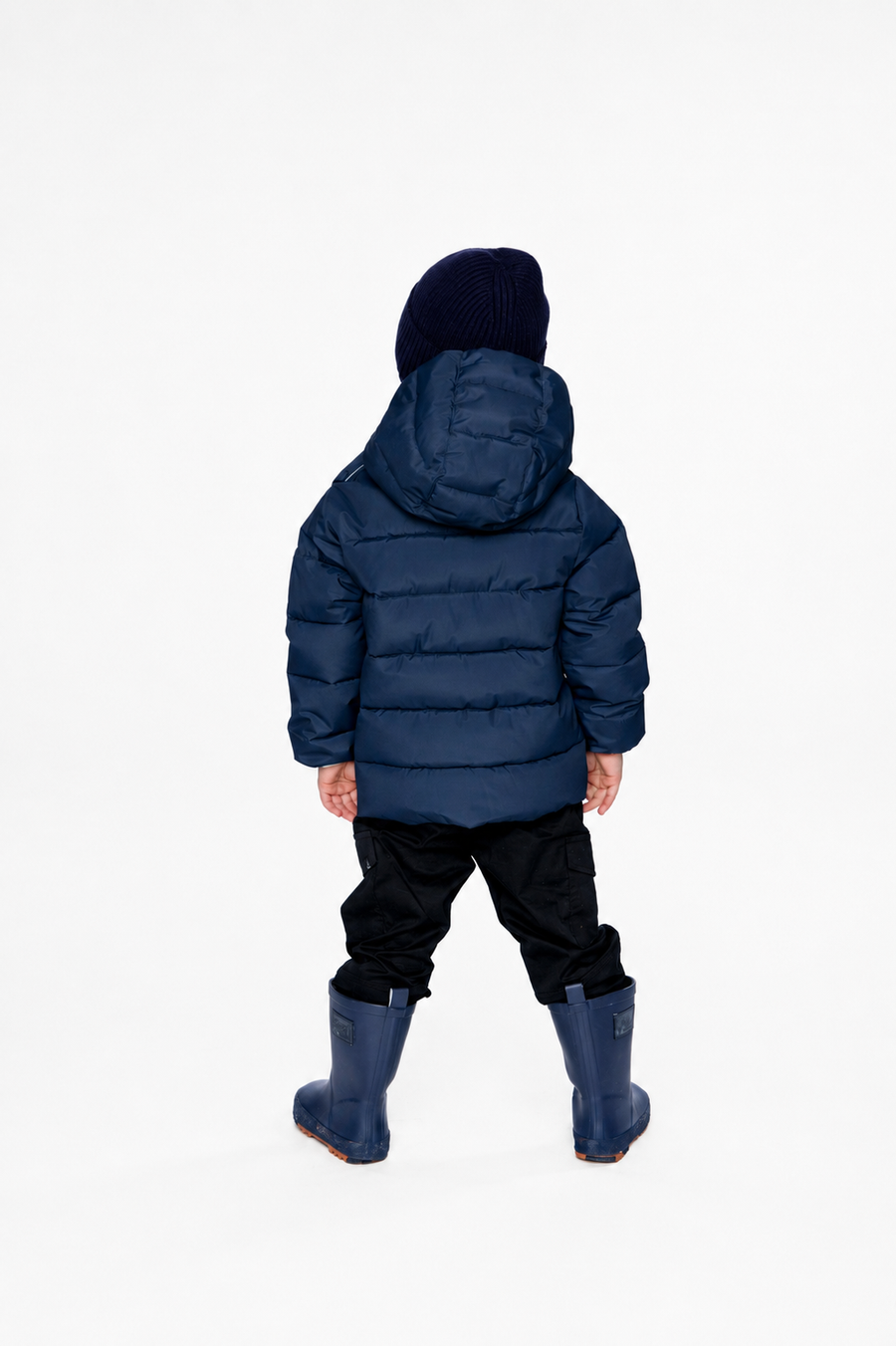 Winterjacke für Autokindersitze, dunkelblau