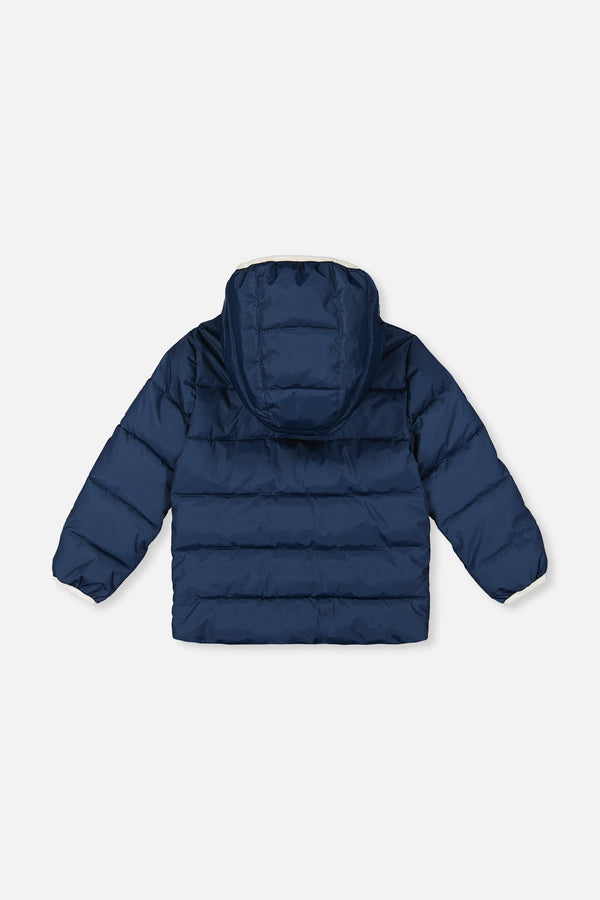 Winter Jacket Adapted For Car Seats Dark Blue - J10B500_04013
