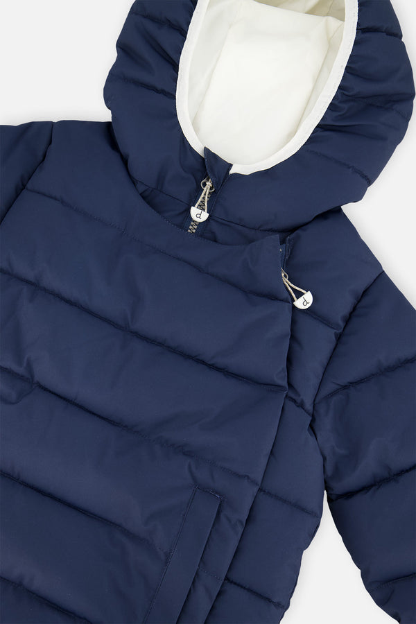 Winter Jacket Adapted For Car Seats Dark Blue - J10B500_04013