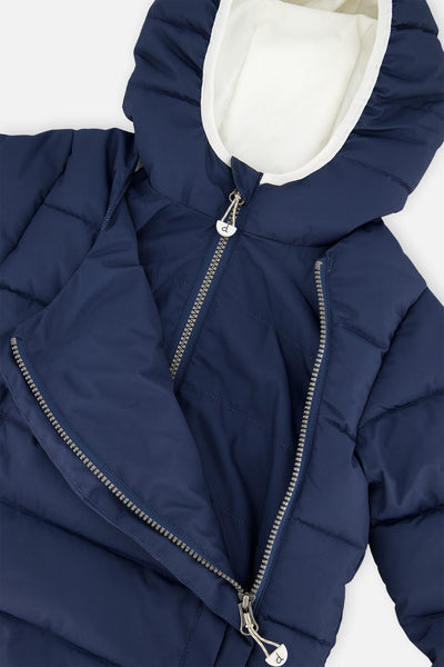 Winter Jacket Adapted For Car Seats Dark Blue - J10B500_04013