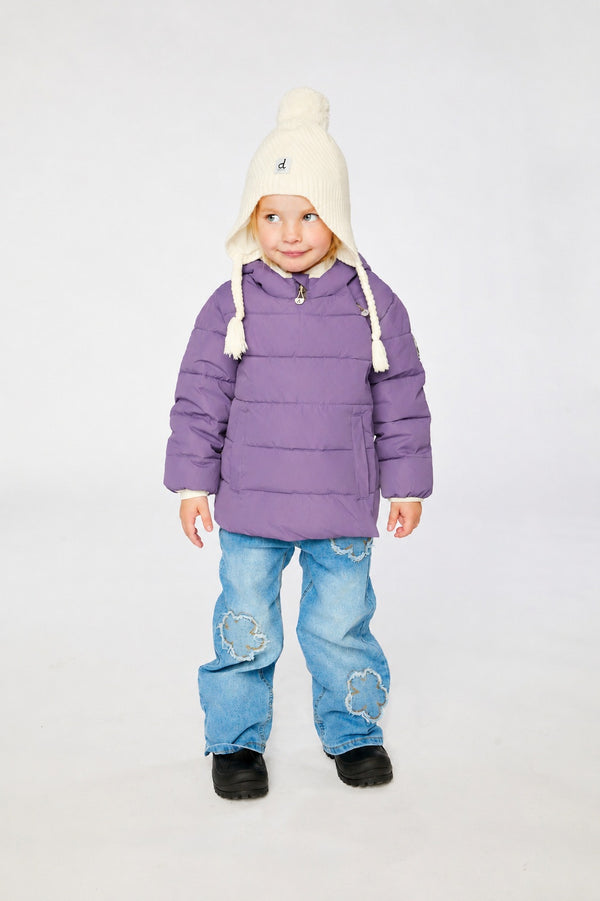 Manteau d'hiver adapté pour siège d'auto violet