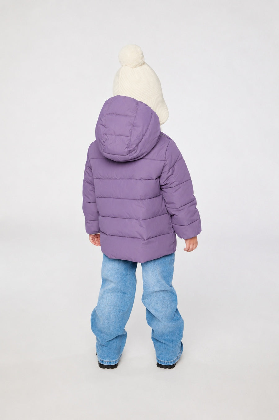 Manteau d'hiver adapté pour siège d'auto violet