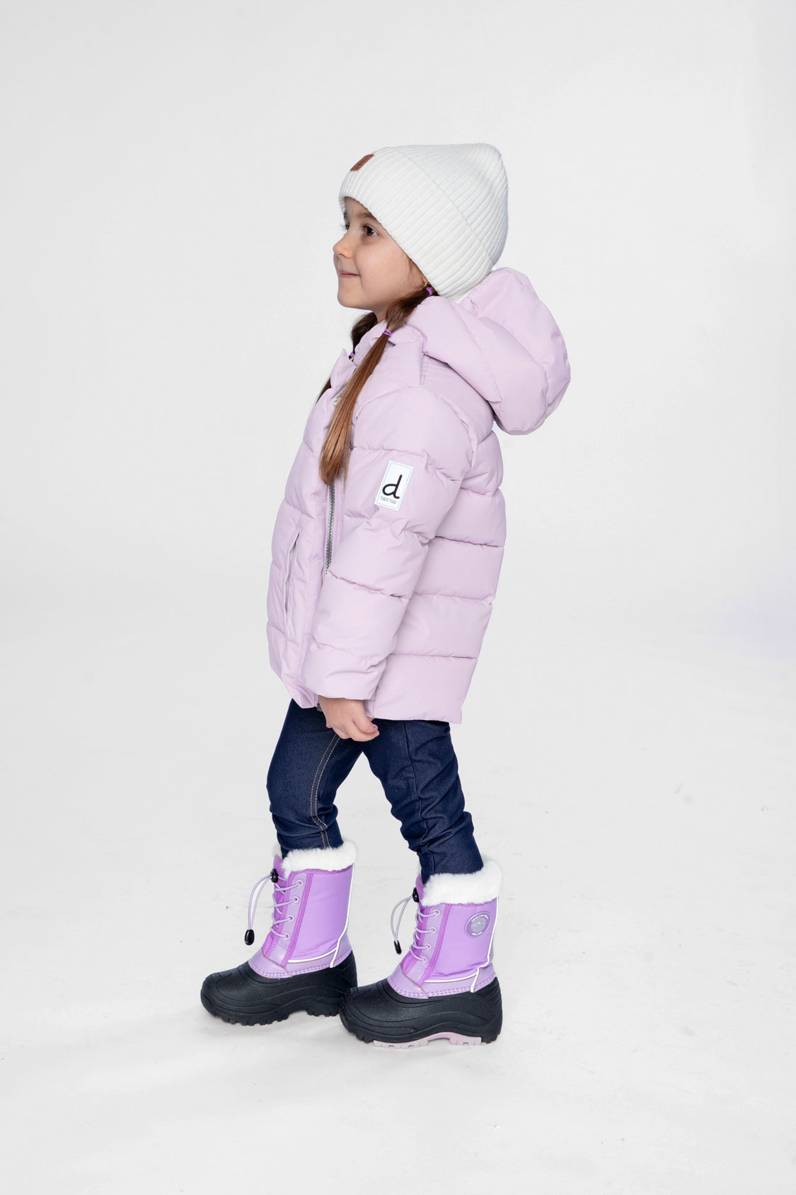 Winter Jacket Adapted For Car Seats Lavender - J10B500_05440