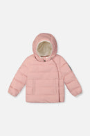 Winter Jacket Adapted For Car Seats Pale Dusty Pink - J10B500_06220
