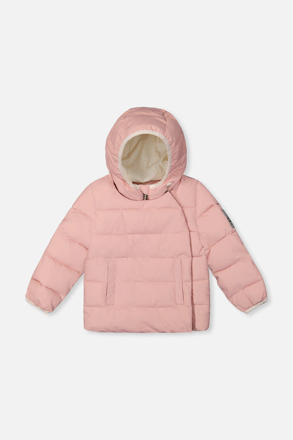 Winter Jacket Adapted For Car Seats Pale Dusty Pink - J10B500_06220