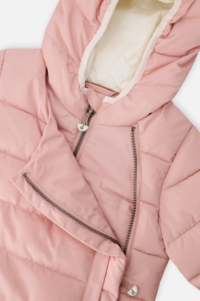 Winter Jacket Adapted For Car Seats Pale Dusty Pink - J10B500_06220