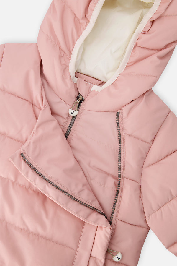 Winter Jacket Adapted For Car Seats Pale Dusty Pink - J10B500_06220