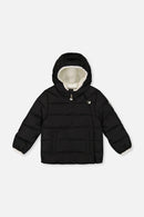 Winter Jacket Adapted For Car Seats Black - J10B500_09990