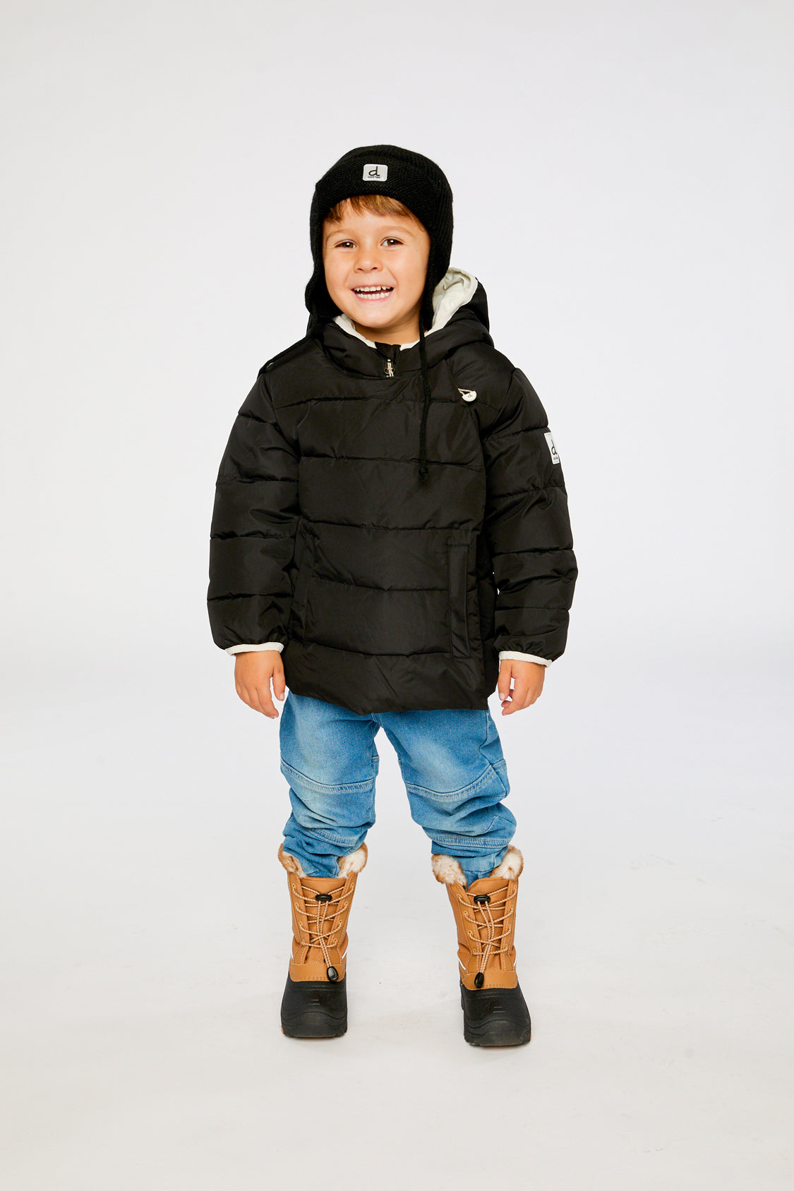 Winter Jacket Adapted For Car Seats Black - J10B500_09990