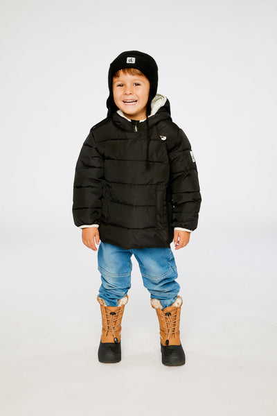 Winter Jacket Adapted For Car Seats Black - J10B500_09990