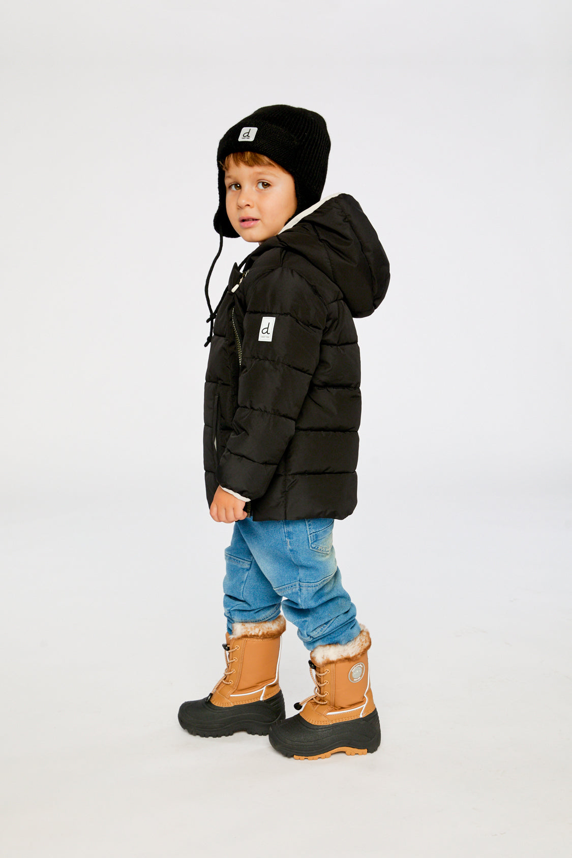 Winter Jacket Adapted For Car Seats Black - J10B500_09990