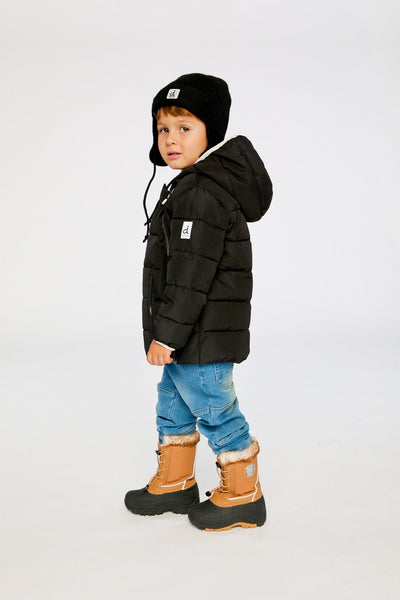 Winter Jacket Adapted For Car Seats Black - J10B500_09990