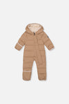Baby Cloud One Piece Snowsuit Adapted For Car Seats Beige - J10B700_01470