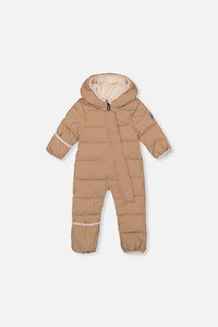 Habit de neige une pièce Baby Cloud adapté pour siège d'auto beige pour bébé